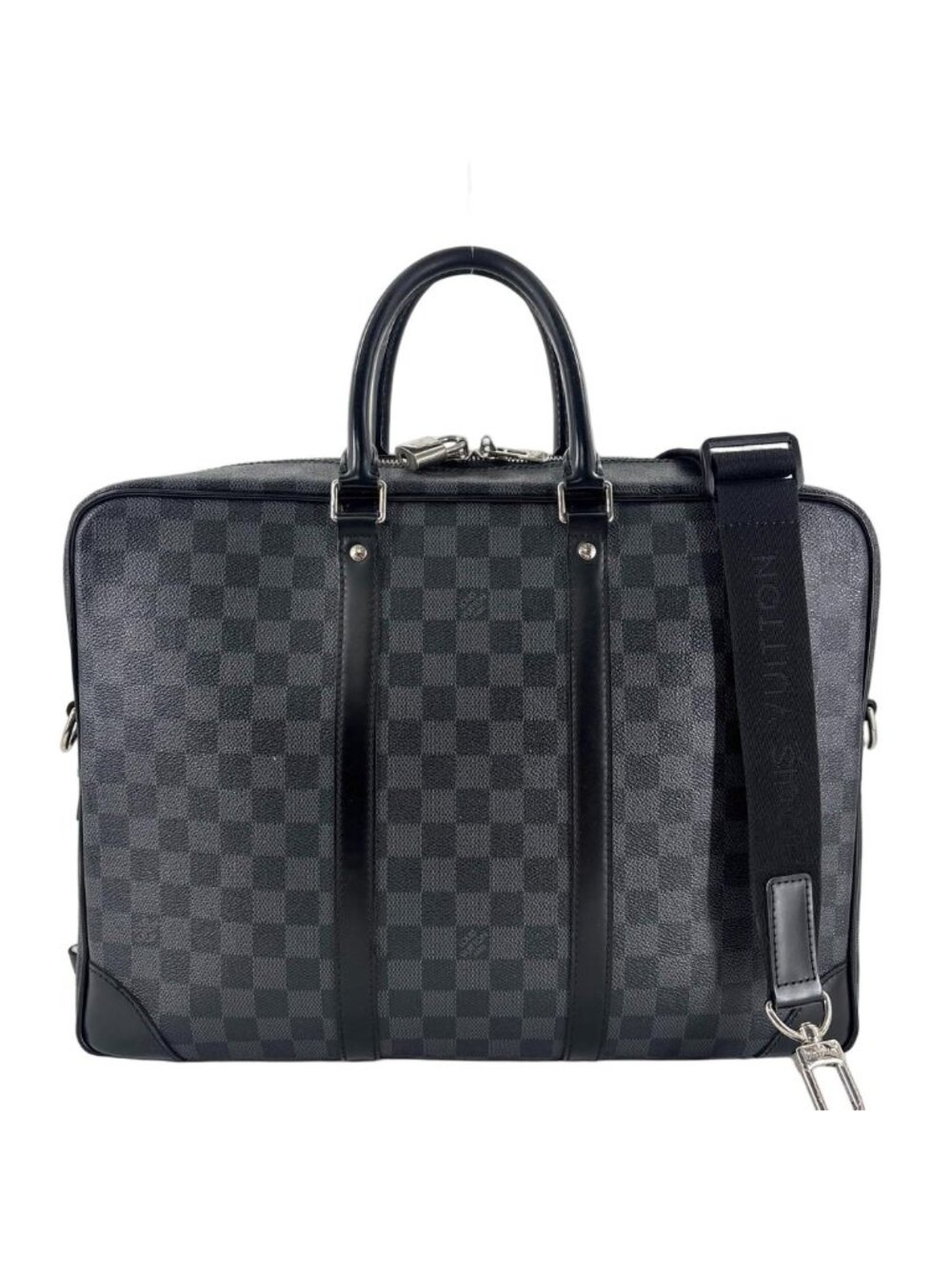 Louis Vuitton Super Damier Graphite Porte Documents Voyage GM Business Bag